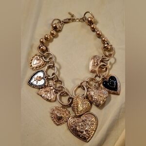 Zara Gold Heart Charm Necklace